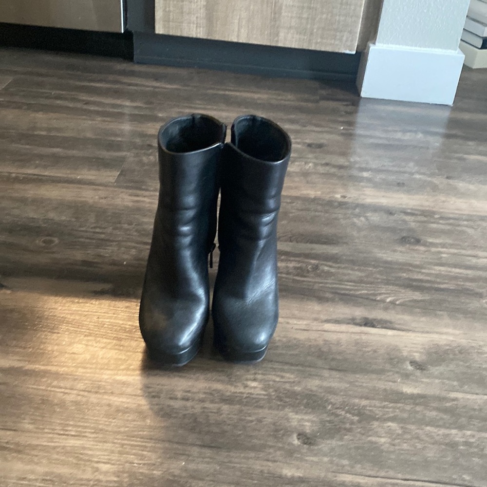 Leather booties